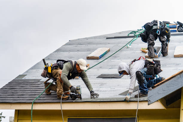 Professional Metal Roofing technician working in Cadillac, MI